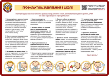 Профилактика заболеваний в школе